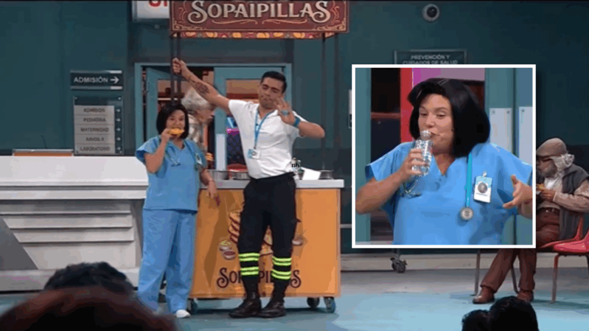 Percance de María José Quiroz desató risas en público del Teatro en Chilevisión