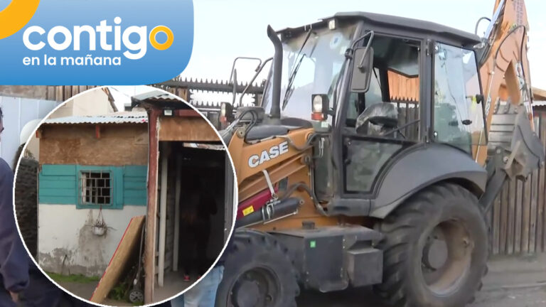 Operativo de demolición en Huechuraba: Buscan desmantelar vivienda utilizada para el narcotráfico