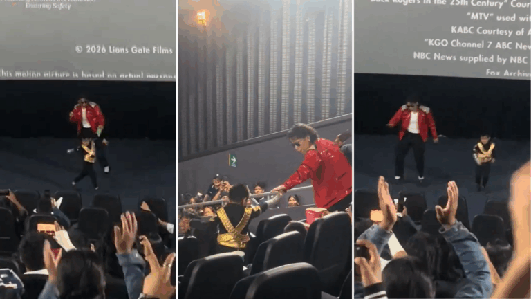 VIDEO | Niño arrasa en redes sociales luego de bailar como Michael Jackson en un cine tras ver su película biográfica