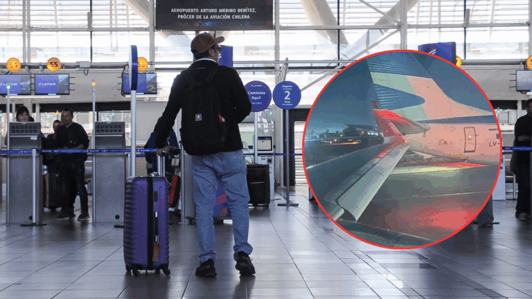 Pasajero de avión que chocó en Aeropuerto de Santiago reveló detalles del impacto: 