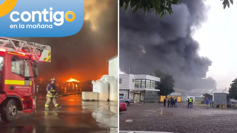 “Hubo una explosión…”: Voluntario de bomberos relató combate de incendio en planta industrial en El Monte