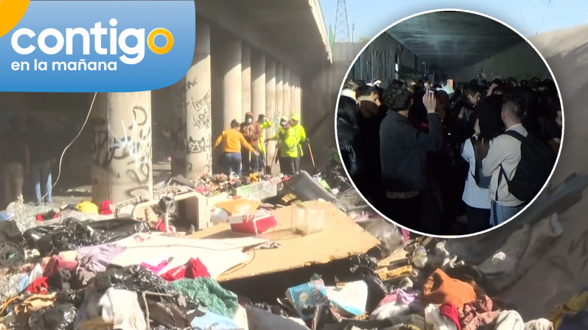 Eliminan rucos al interior de túnel en San Joaquín: Lugar era utilizado para fiestas clandestinas