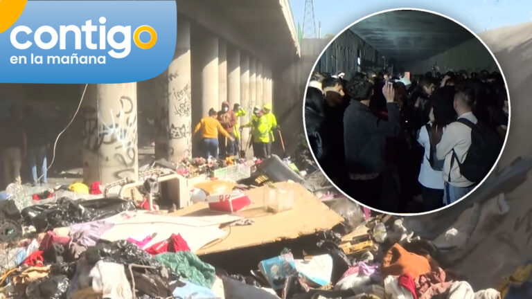 Eliminan rucos al interior de túnel en San Joaquín: Lugar era utilizado para fiestas clandestinas