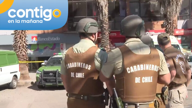 Violento asalto a sucursal de Banco Estado en La Florida: Delincuente quitó el arma del guardia de seguridad