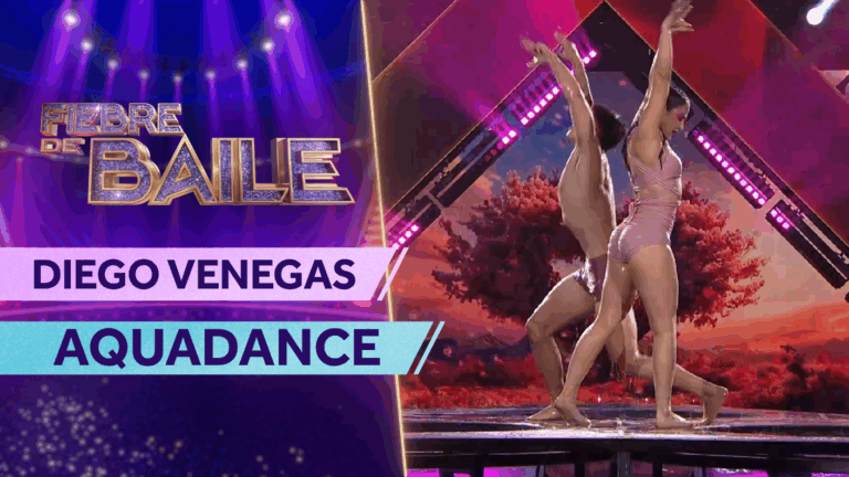 ¡Fue un pez en el agua! Diego Venegas se estrenó con honores en el aquadance con dramática performance