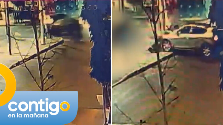 VIDEO | Así fue el momento exacto del violento choque de Carabineros en Santiago Centro