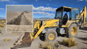 Dos personas de nacionalidad boliviana fueron detenidas por tapar zanja con retroexcavadora en Colchane