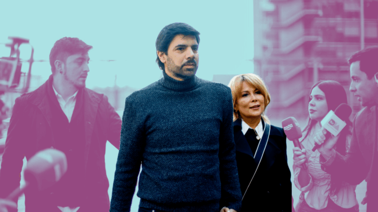 De negro y junto a Cathy Barriga: Joaquín Lavín León sabrá este viernes si queda en prisión preventiva