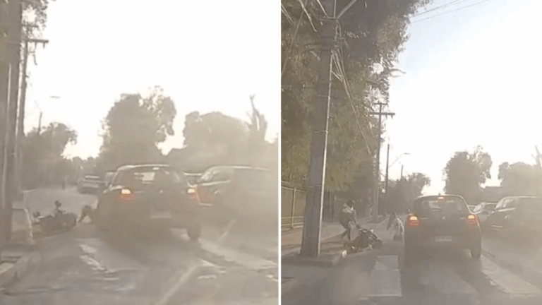 Graban atropello de madre e hijo en coche: Conductor se dio a la fuga y auto registraba decenas de infracciones