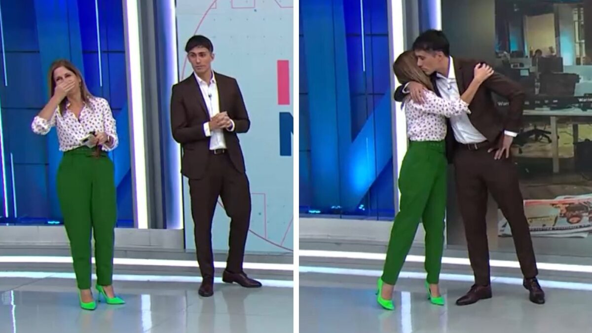 La despedida de Karina Álvarez a Roberto Cox antes de su llegada a Contigo en la Mañana