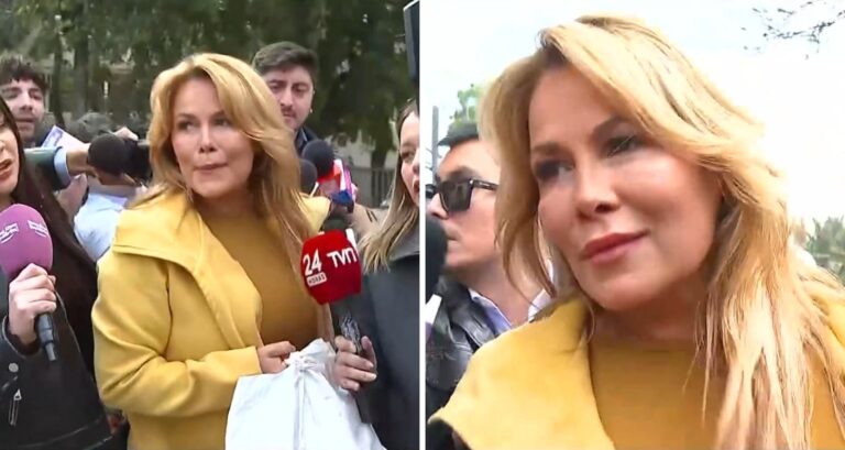 Con bolsas de ropa y rotundo silencio: Cathy Barriga llegó a Capitán Yáber para visitar a Joaquín Lavín
