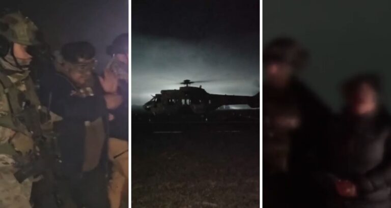 VIDEO | Captan traslado en helicóptero de Jorge Huenchullán tras operativo en Temucuicui
