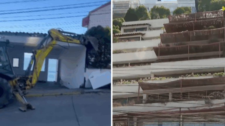 VIDEO | Demuelen ampliación irregular en edificio de Reñaca tras siete años de denuncias
