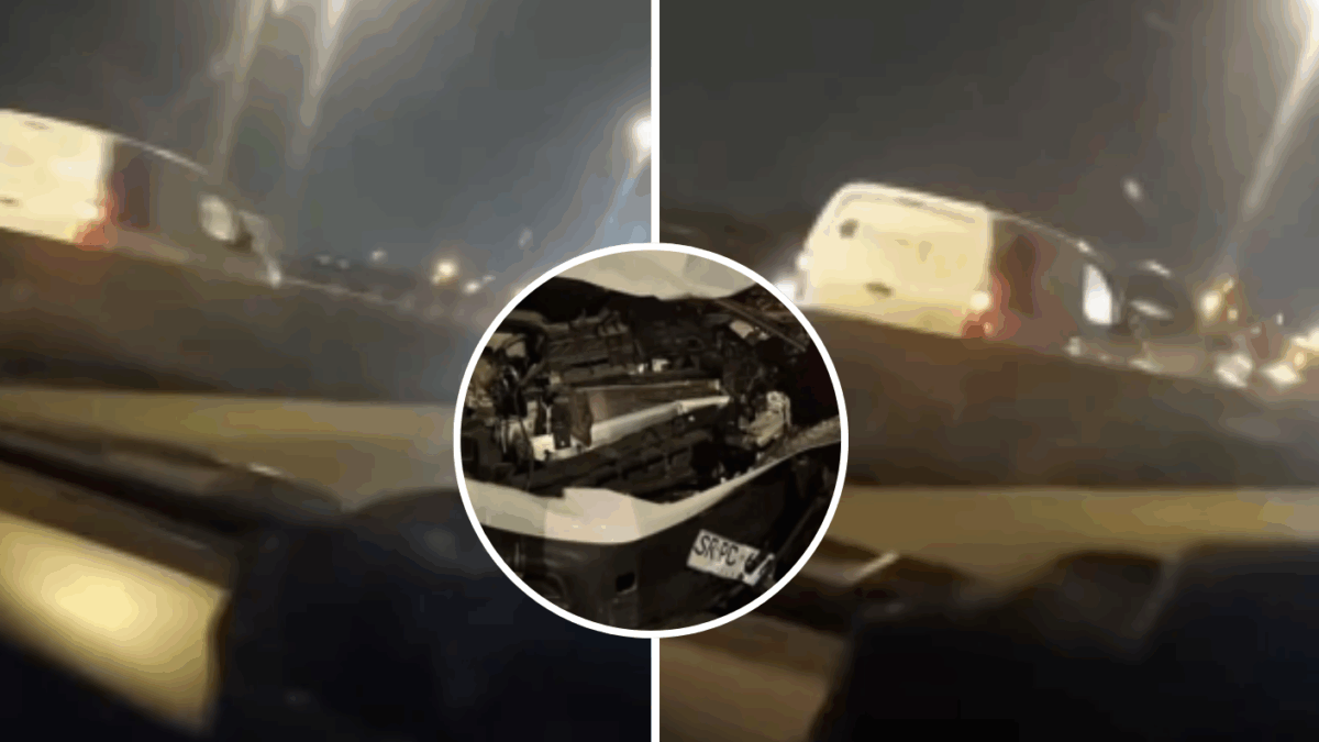 Impactante choque en San Pedro: Camioneta avanzó más de 1 km en contra del tránsito