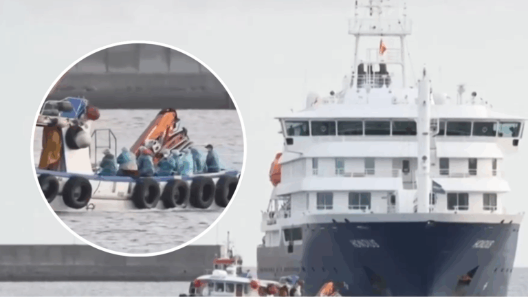 VIDEO | Bajo estrictas medidas sanitarias: Así desembarcaron 94 pasajeros de crucero Hondius en España