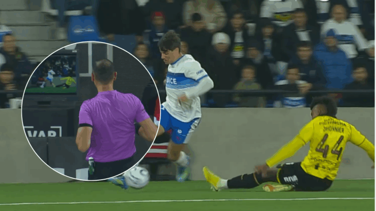VIDEO | Tras revisión del VAR: La brutal patada que dejó con 10 al Barcelona ante la UC
