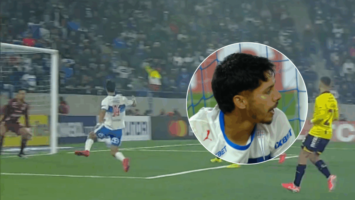 No quiere entrar: La chance que erró Jimmy Martínez para poner en ventaja a la UC en Libertadores