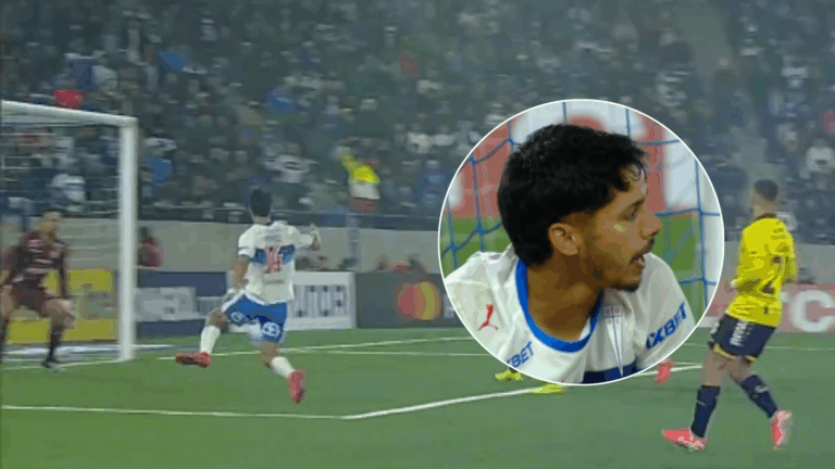 No quiere entrar: La chance que erró Jimmy Martínez para poner en ventaja a la UC en Libertadores