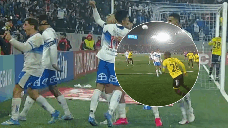 VIDEO | De pecho: El gol de Zampedri para el 1-0 de la UC ante Barcelona en Libertadores