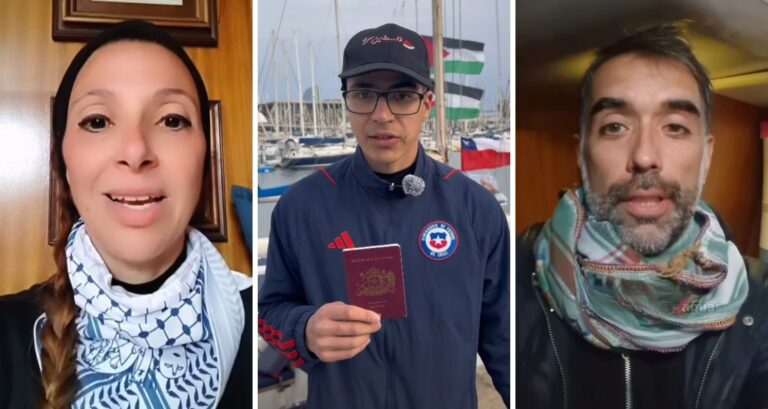 Chilenos capturados por Israel en aguas internacionales son liberados y deportados hacia Estambul