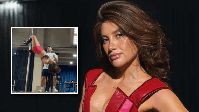VIDEO | Karen Paola sufrió impactante caída durante ensayo: 