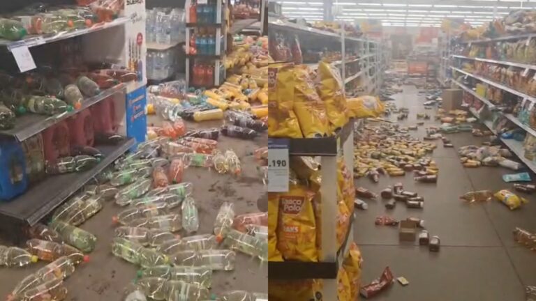 Revelan los primeros videos tras fuerte sismo de 6.9 en Calama