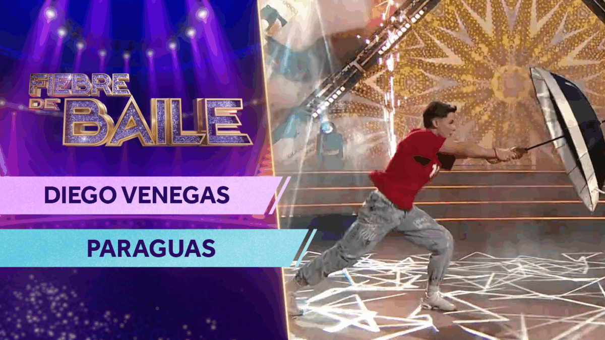 “As it was”: Diego Venegas demostró todo su encanto en una actuación con paraguas llena de carisma