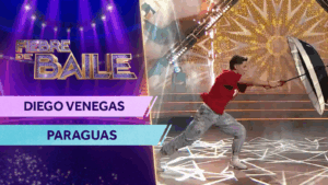 “As it was”: Diego Venegas demostró todo su encanto en una actuación con paraguas llena de carisma