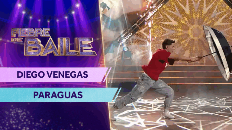 “As it was”: Diego Venegas demostró todo su encanto en una actuación con paraguas llena de carisma