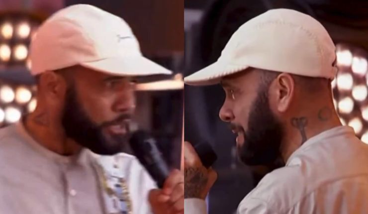 Dani Alves reapareció predicando ante más de 40 mil personas: Recordó su periodo como preso