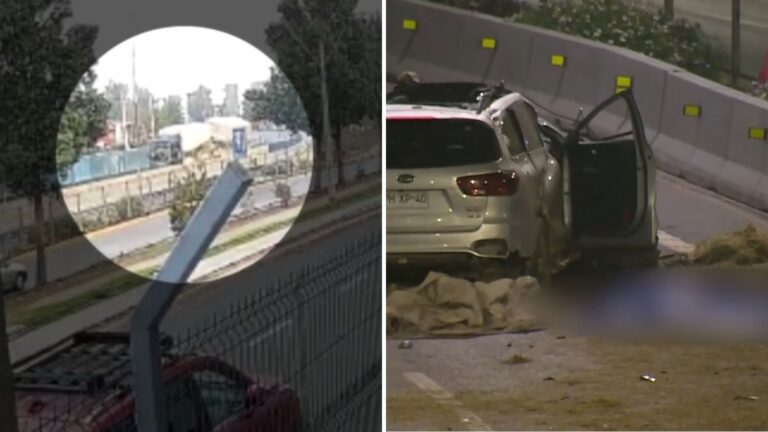 Adulta mayor murió y conductor fue detenido: Caída de fardos se desprendió y atravesó la calzada en la Autopista Central