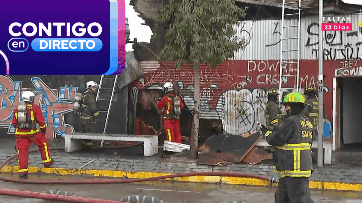 Bomberos combaten incendio en casas de Independencia: Se especula que estufa habría provocado el siniestro