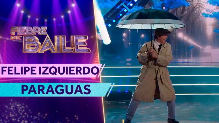 ¡Romance bajo el paraguas! Felipe Izquierdo encantó con su versión “Singin’ in the Rain” en Fiebre de Baile