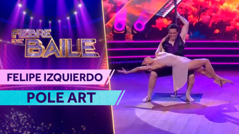 ¡Flotó en el escenario! Felipe Izquierdo debutó en pole dance con una romántica performance