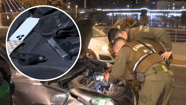 Robo a minimarket terminó en persecución por Santiago y disparos de Carabineros