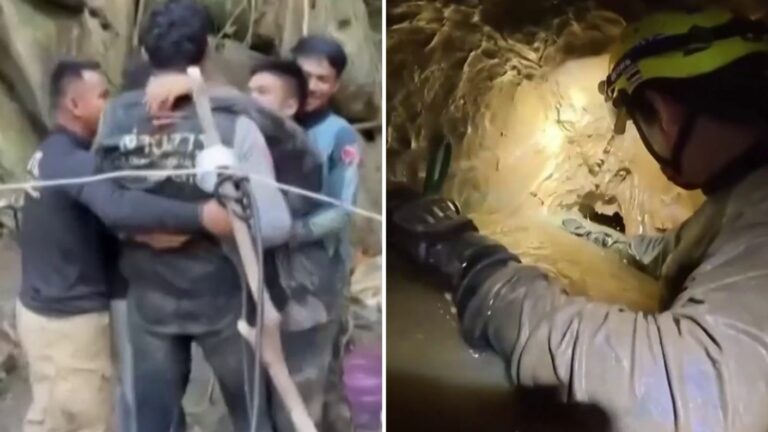 Hallaron con vida a 5 personas atrapadas en cueva en Laos: Librearon video del dramático rescate