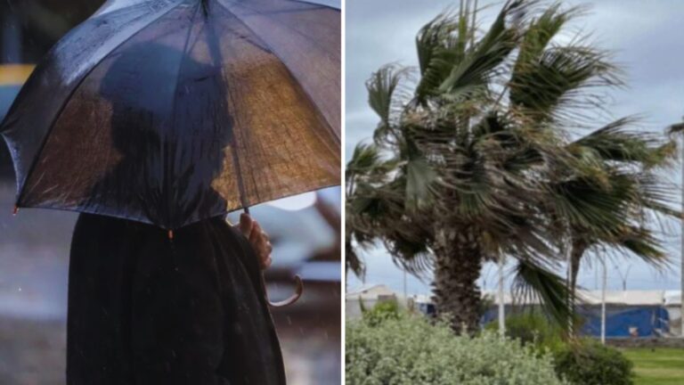 Alerta en 9 regiones del país: DMC anticipa hasta 50 mm y ráfagas de hasta 70 km/h