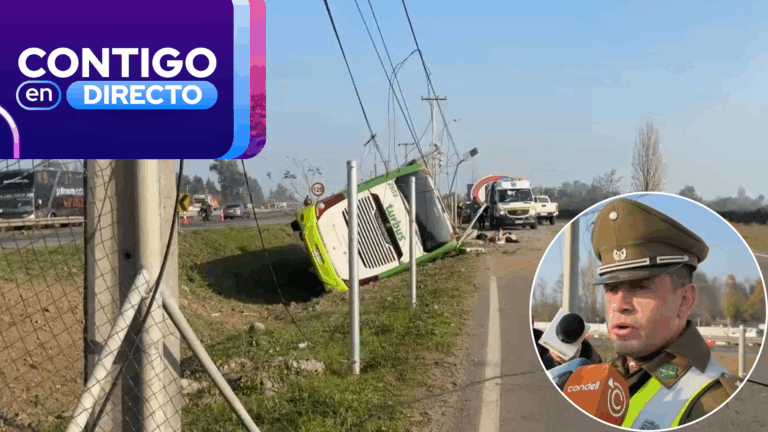 Fatal volcamiento de bus en Teno dejó 2 fallecidos y 15 lesionados: Conductor quedó detenido