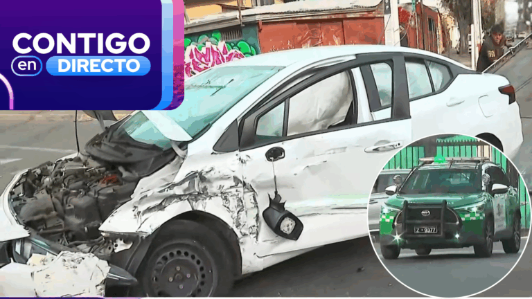 Restricción de pistas en Quinta Normal por colisión de vehículos: Ambos pertenecerían a Carabineros