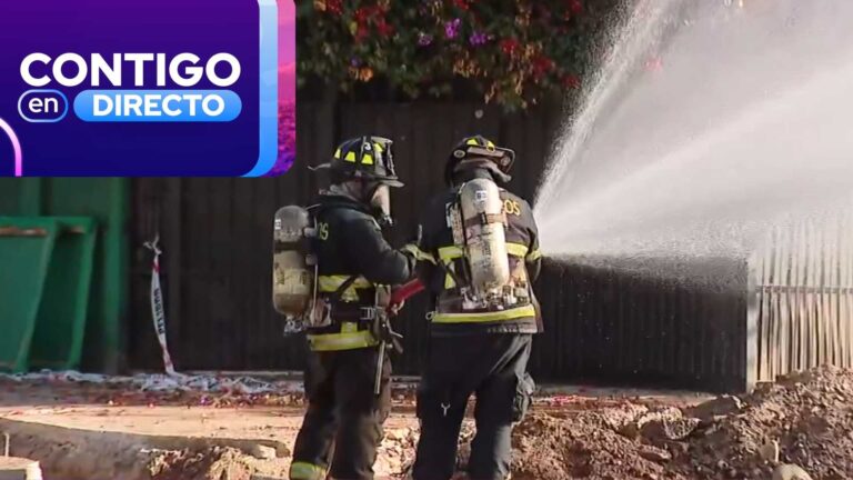 Evacúan sector de San Miguel por rotura de matriz de gas: Bomberos trabaja en procedimiento de emergencia