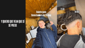 Barbero de 15 años se hace viral al revelar cuánto gana en solo un día en Osorno
