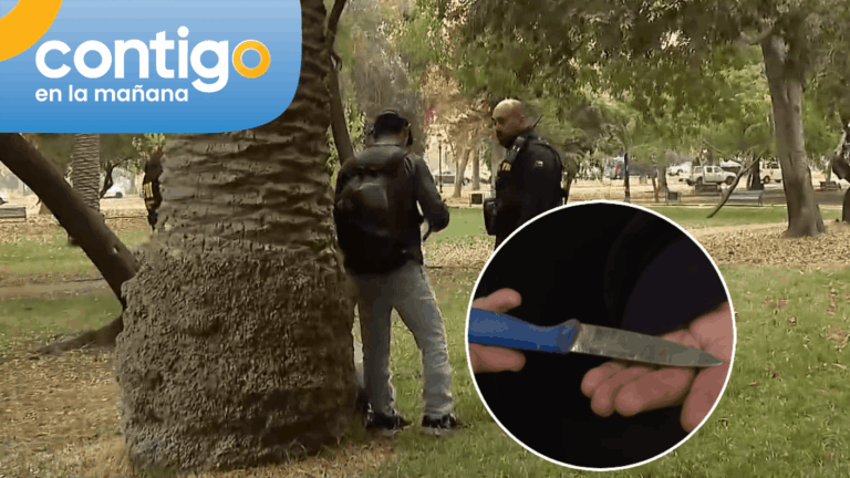 Encuentran cuchillo oculto en el Parque Forestal tras retiro de rucos: Sector es donde atacaba 
