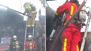 Se habría generado por una estufa encendida: Incendio estructural afectó a tres viviendas en Independencia