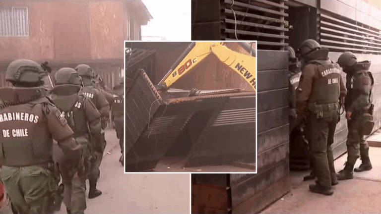 Demuelen fortaleza de acero que resguardaba blocks tomados por banda narcotraficante en Lo Espejo