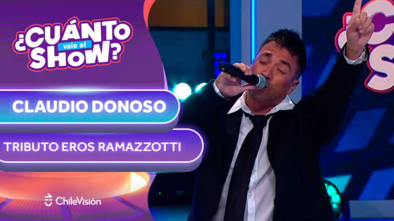 VIDEO | Este participante sorprendió con su increíble tributo a Eros Ramazzotti en ¿Cuánto Vale el Show?
