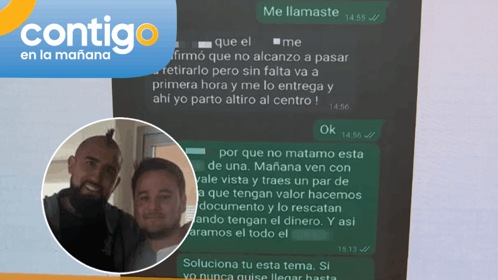 Dan a conocer chats entre el círculo de Arturo Vidal con la casa de cambio por sustracción de $50 millones