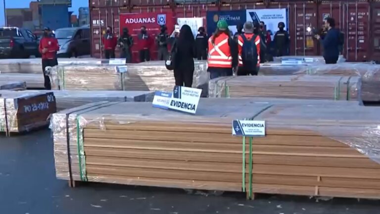 Decomisan madera impregnada con droga: Materiales provenían desde Bolivia