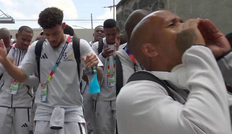 Bailando y cantando: Así llegó Sudáfrica al Estadio Azteca para enfrentar a México en el Mundial