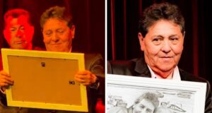 Integrante de Los Atletas de la Risa se quebró en show por emotivo regalo: Recordó a fallecida esposa