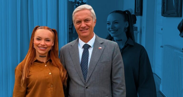 ¿Quién es Angie Corine? La influencer que visitó La Moneda y se fotografió con el presidente Kast